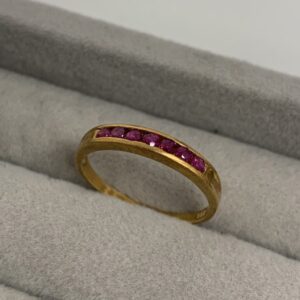 K18ルビー付きリング